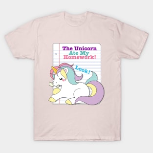 The Unicorn Ate My Homework T-Shirt